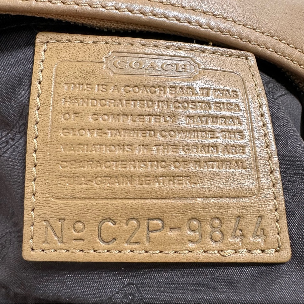 Coach Legacy West Mini Pouch Glove Leather Camel Shoulder Bag‎ Vintage Y2K - Picture 15 of 16